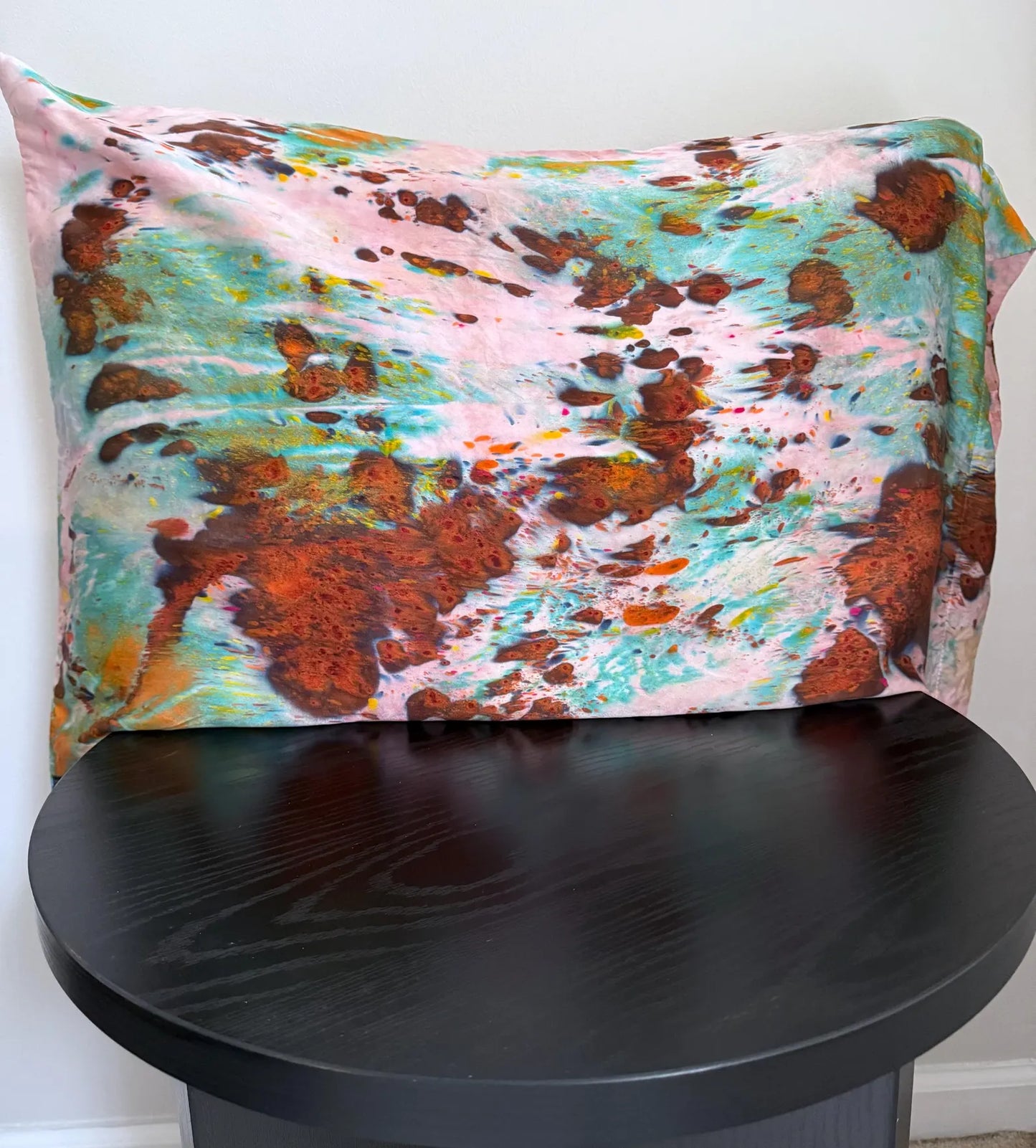 Hand Dyed Silk Pillowcase- Jasper